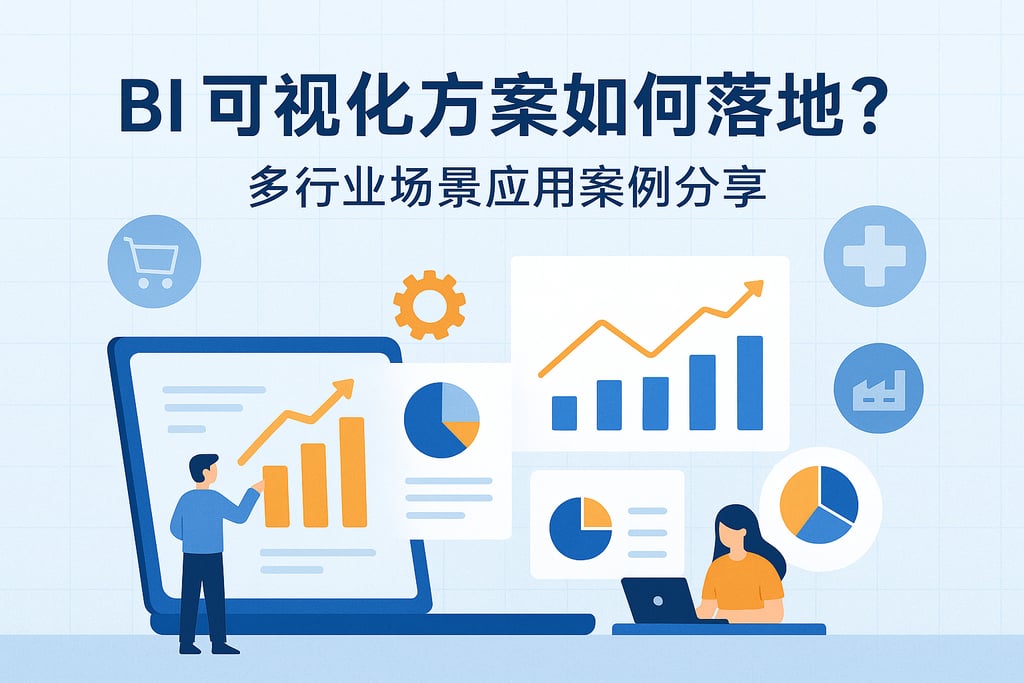 BI可视化方案如何落地？多行业场景应用案例分享"